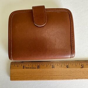 Vintage Coach Card Case in British Tan